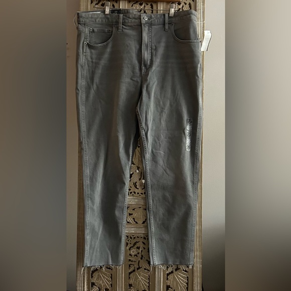 Gap Vintage slim sky-high, grey gray jeans, womens size 35 / 20 R New with tags - Picture 3 of 10